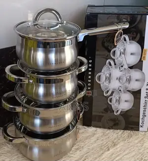 8 Pieces Edenburg EB-3717 Stainless Steel Cookware Set