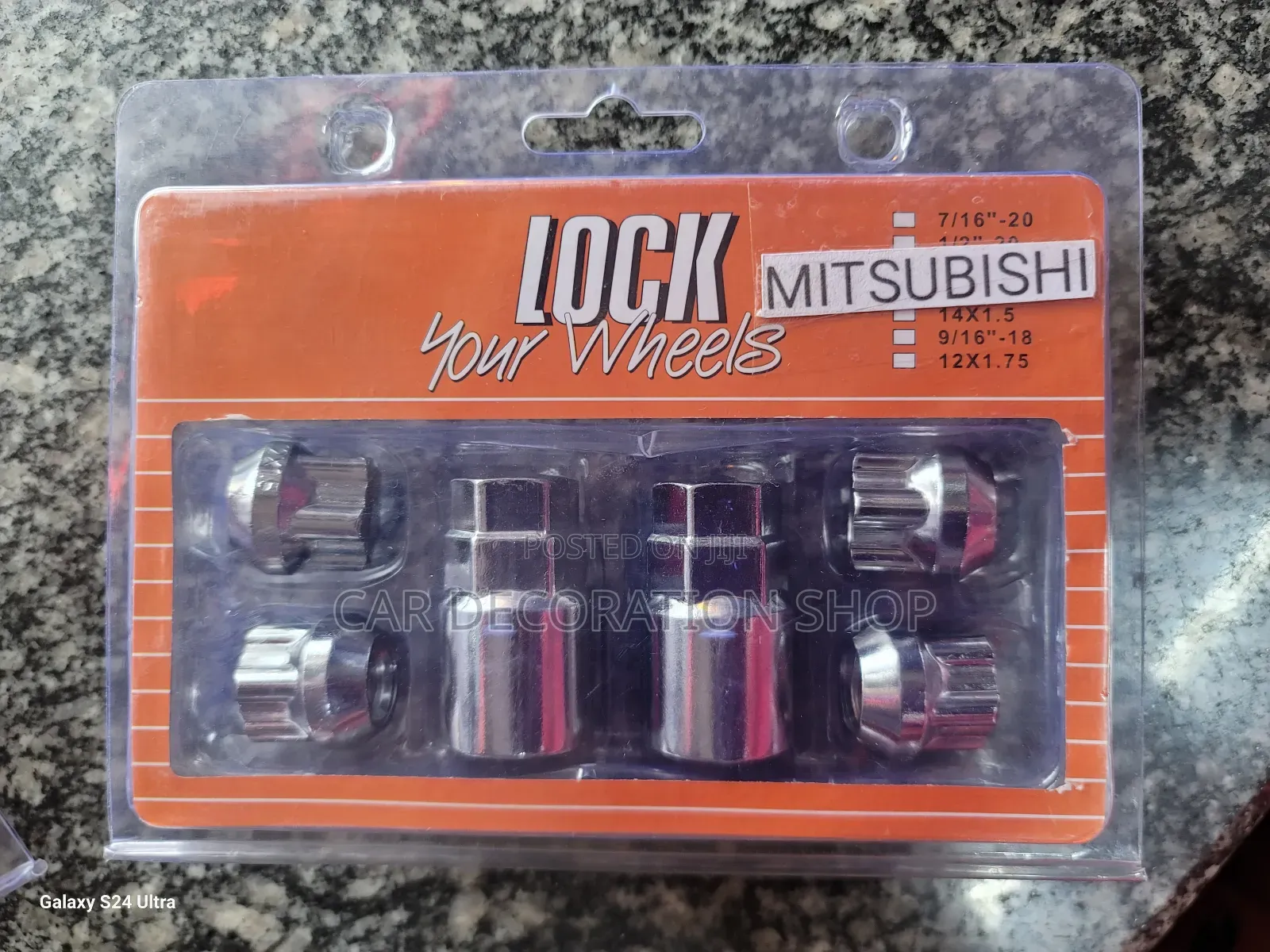 Mitsubishi Chrome Lock Rim Antitheft Nuts