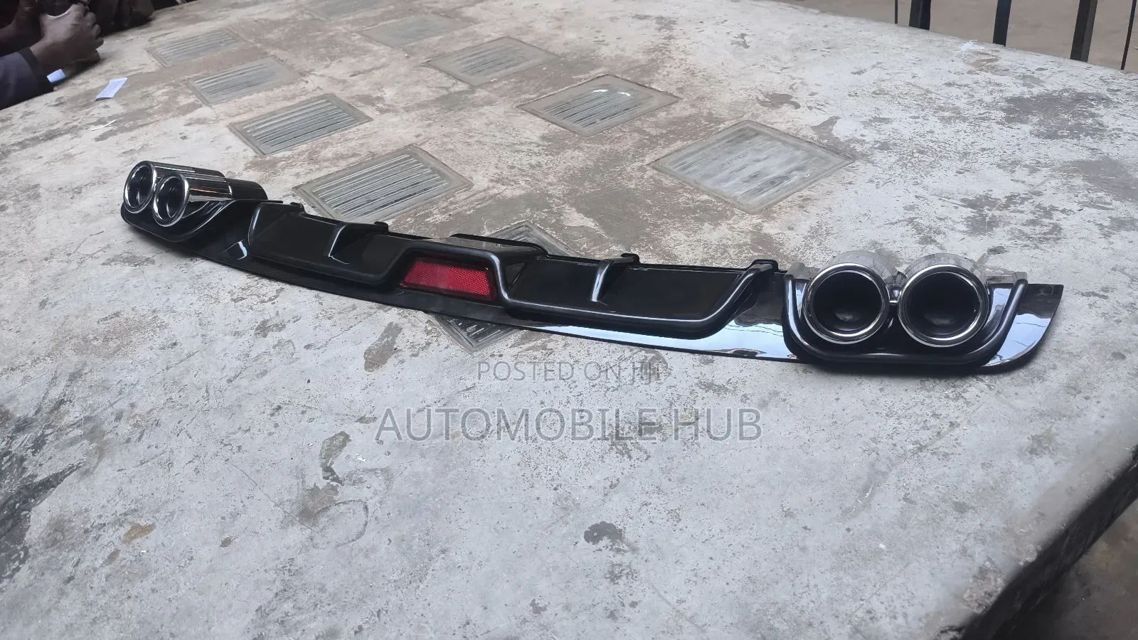 Rear Bumper Diffuser - Universal Bumper Diffuser Black