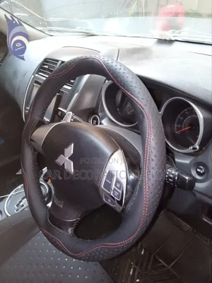 Car Steering Fitted With Leather Stitching Cover