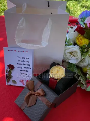 Men's Red Watch Valentine's Gift Set