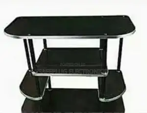 Black Wooden Executive Tv Stand