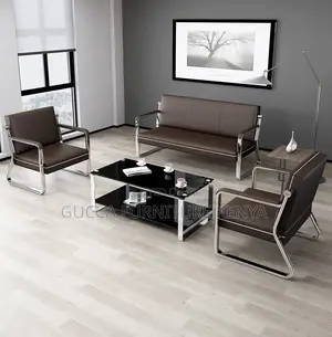 Sofas:5-Seater Modern Black Business Office Sofa
