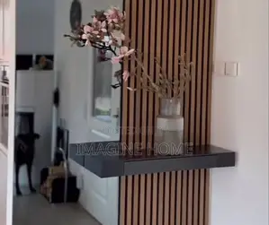 Brown Fluted Wall Panels Room Decor