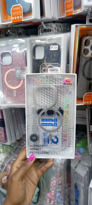 iPhone 14 Pro Camera Lens Stand Magsafe Phone Case-Gray