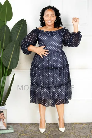 Offshoulder Polkadot Dress