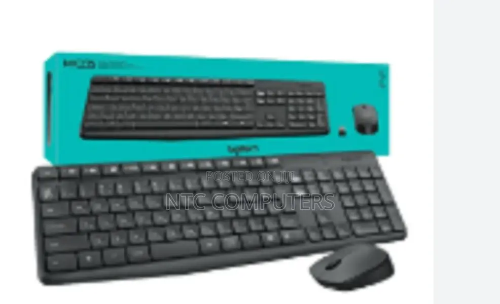 Logitech Mk235 Wireless Keyboard and Mouse Combo (Black)
