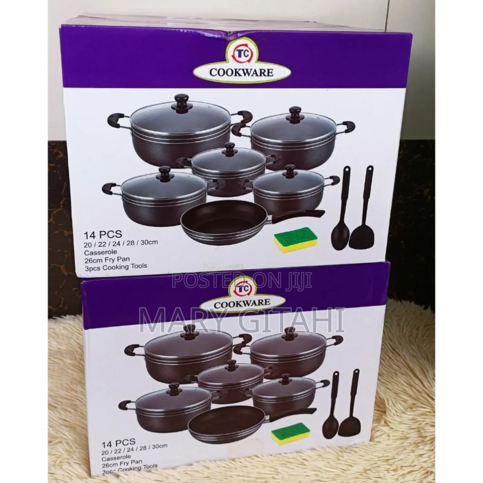 Coated Cooking Pot _,14pcs Non Stick