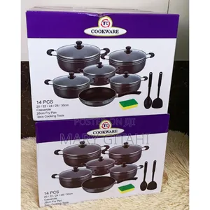 Coated Cooking Pot _,14pcs Non Stick