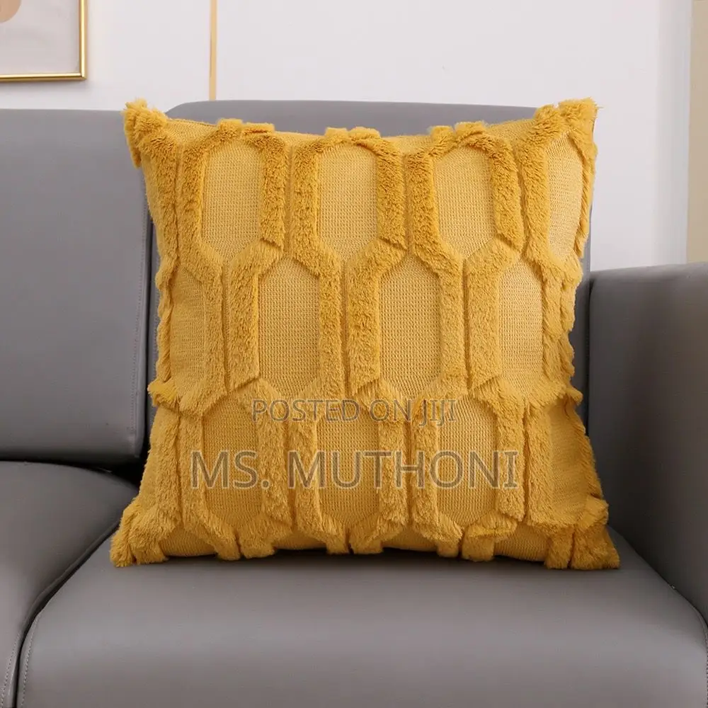Soft Solid Fluffy Cushion Cover