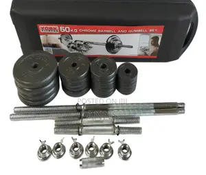 50kgs Chrome Dumbells for Home and Gym Set Workout