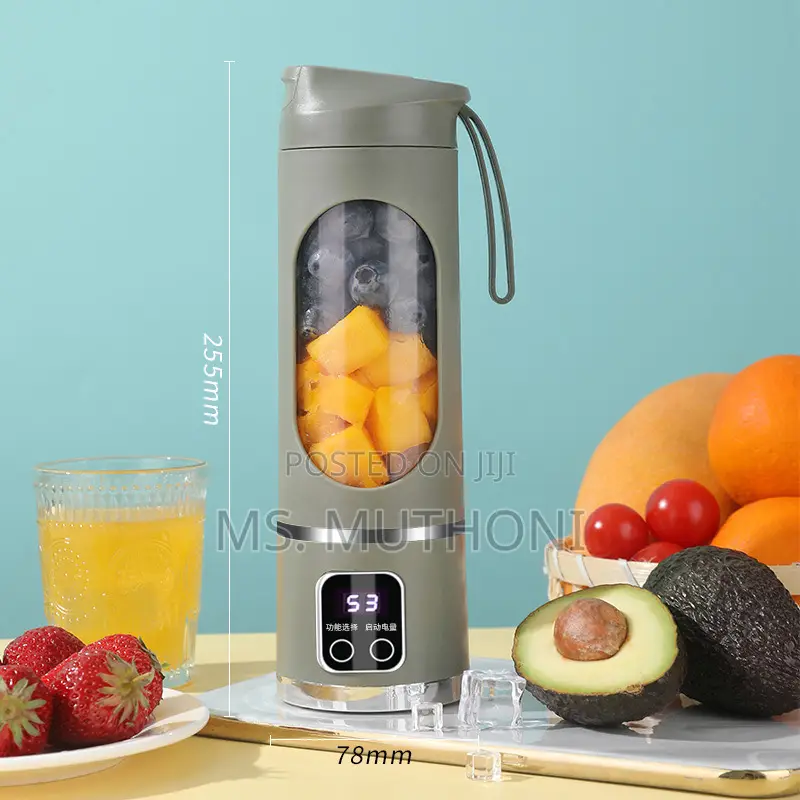 450ml Portable Fruit Juicer With 8 Page Blade
