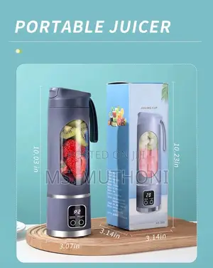 450ml Portable Fruit Juicer With 8 Page Blade