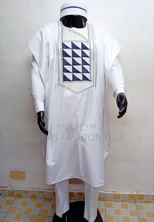 Nigerian Agbada Set Shirt, Trousers, Outer Cover