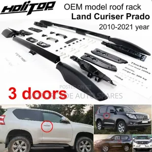 Toyota Landcruiser Prado Fj 150 10_21 Black Roof Rails