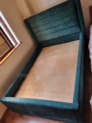 Bed With Velvet Fabric