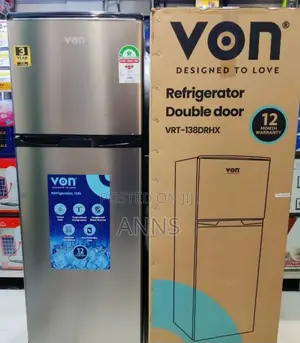 Von 138L Dark Grey 2 Door Refrigerator