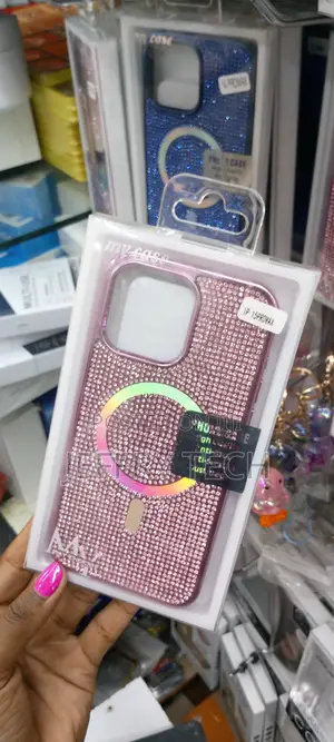 iPhone 15 Pro Max Magsafe Glitter Case Anti Scratch -Blue