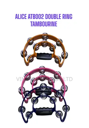 Alice Atb00 Percussion Half Moon Tambourine Different Color