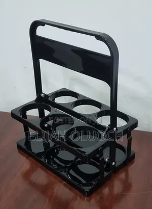 Portable Foldable 6 Bottle Organizer Carrier Rack