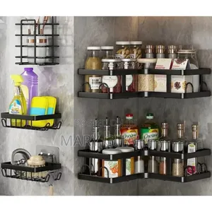 5pcs Set Shower Caddy Shelf/Bathroom Organizer* at 