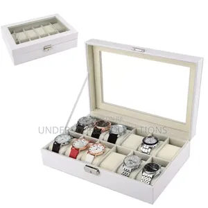 12 Slots Leather Watch Organizer