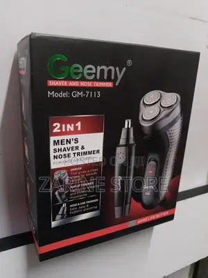 Gm-7113 Geemy 2 in 1 Hair Trimmer/Smoother, Nose/Ear Trimmer