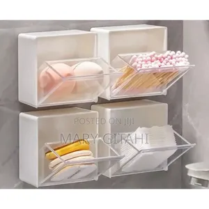 2pcs Set Plastic Wall Mounted Storage Box