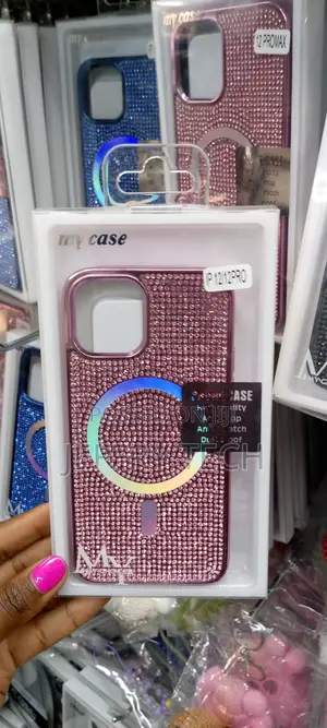 iPhone 12/12 Pro Magnetic Glitter Case, Luxury Case-Pink