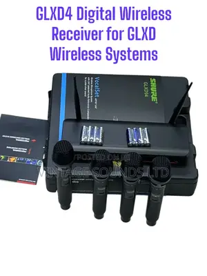 Shure Glxd94 -4pcs Digital Wireless System (Black New )