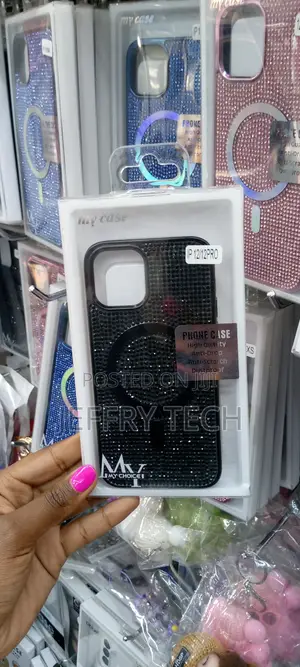 Magsafe Compatible Glitter Case for iPhone 12 /12pro-Black