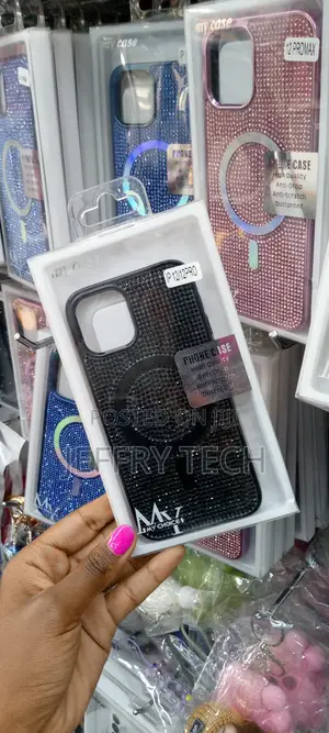 Magsafe Compatible Glitter Case for iPhone 12 /12pro-Black
