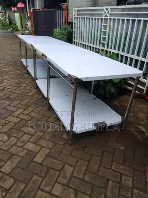 Modern Stainless Steel Working Table.