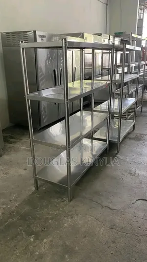 Modern Stainless Steel Shelf Rack.