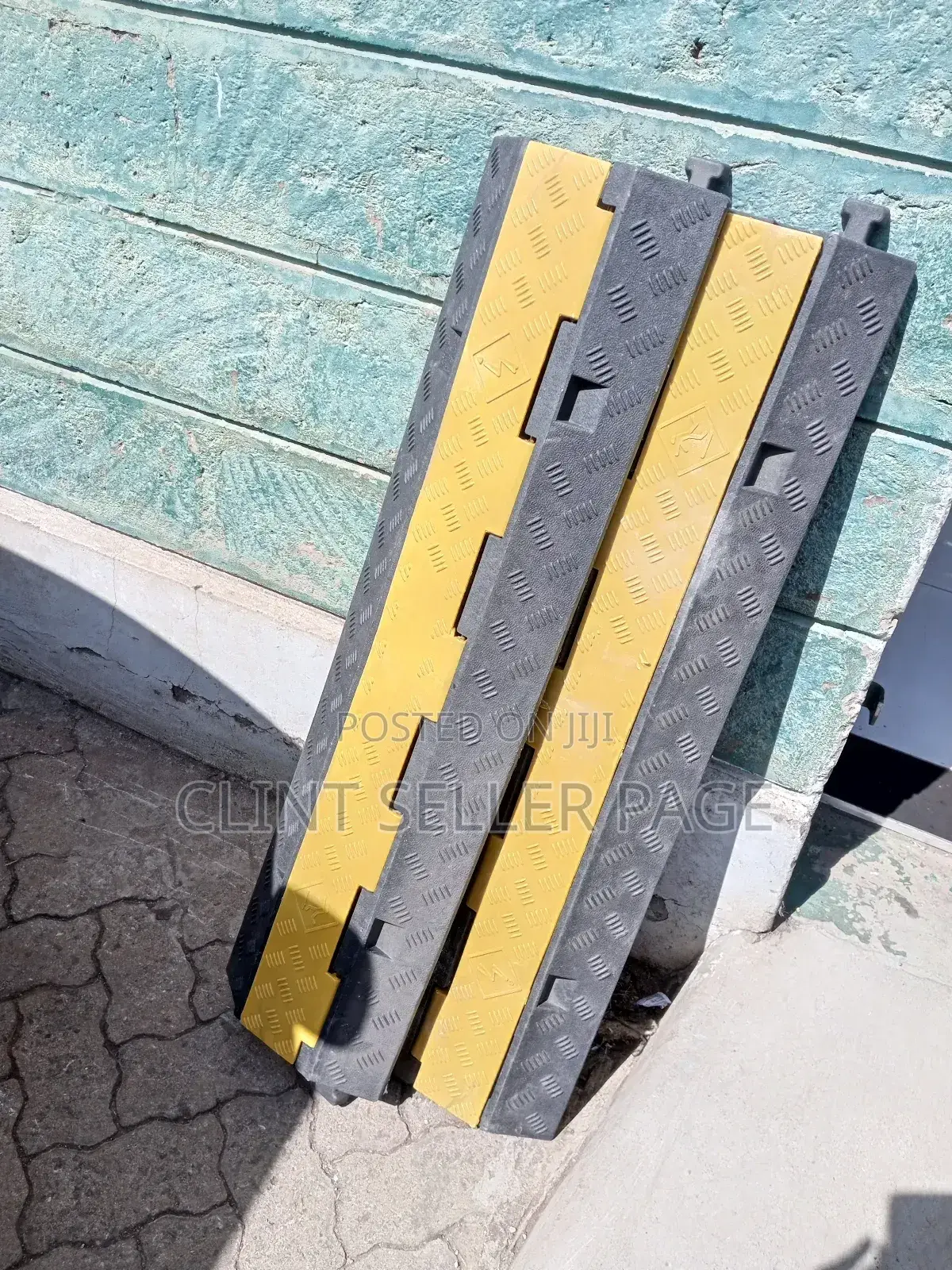 Two Channel Rubber Cable Protector/ Safe Cover.