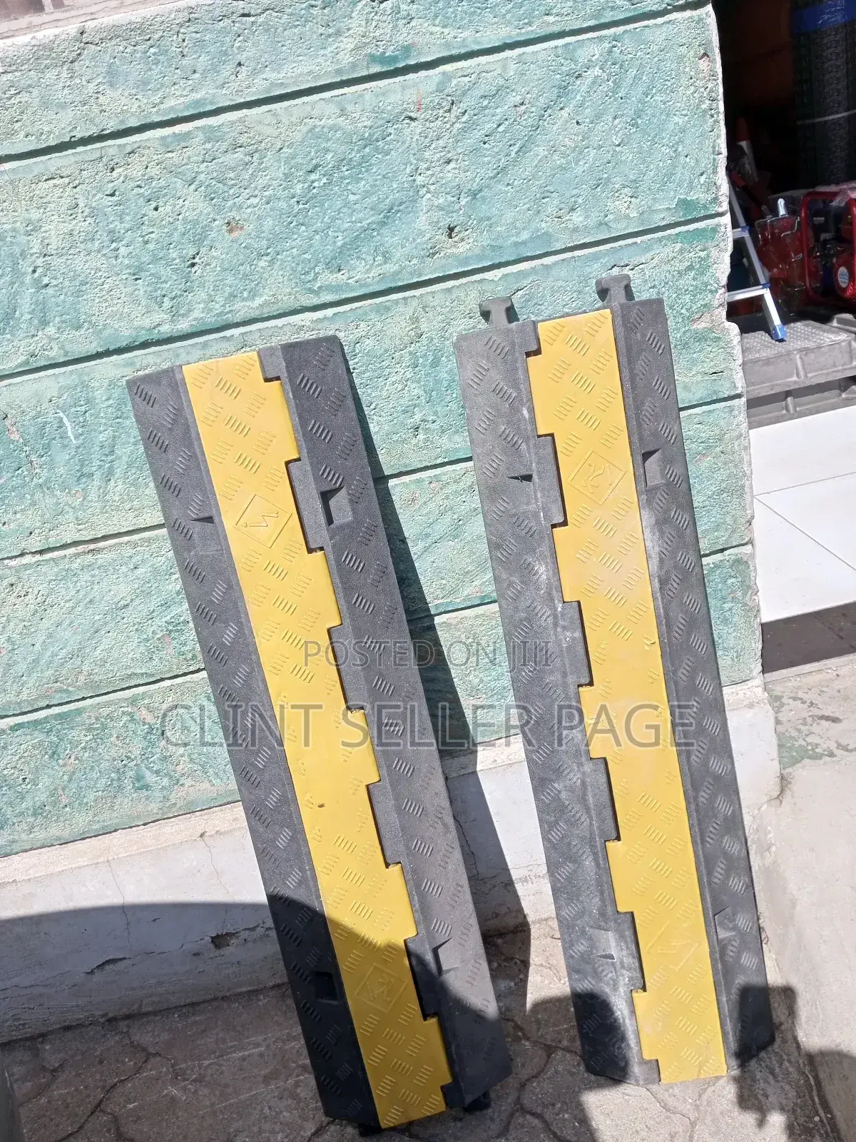 Two Channel Rubber Cable Protector/ Cable Grip.