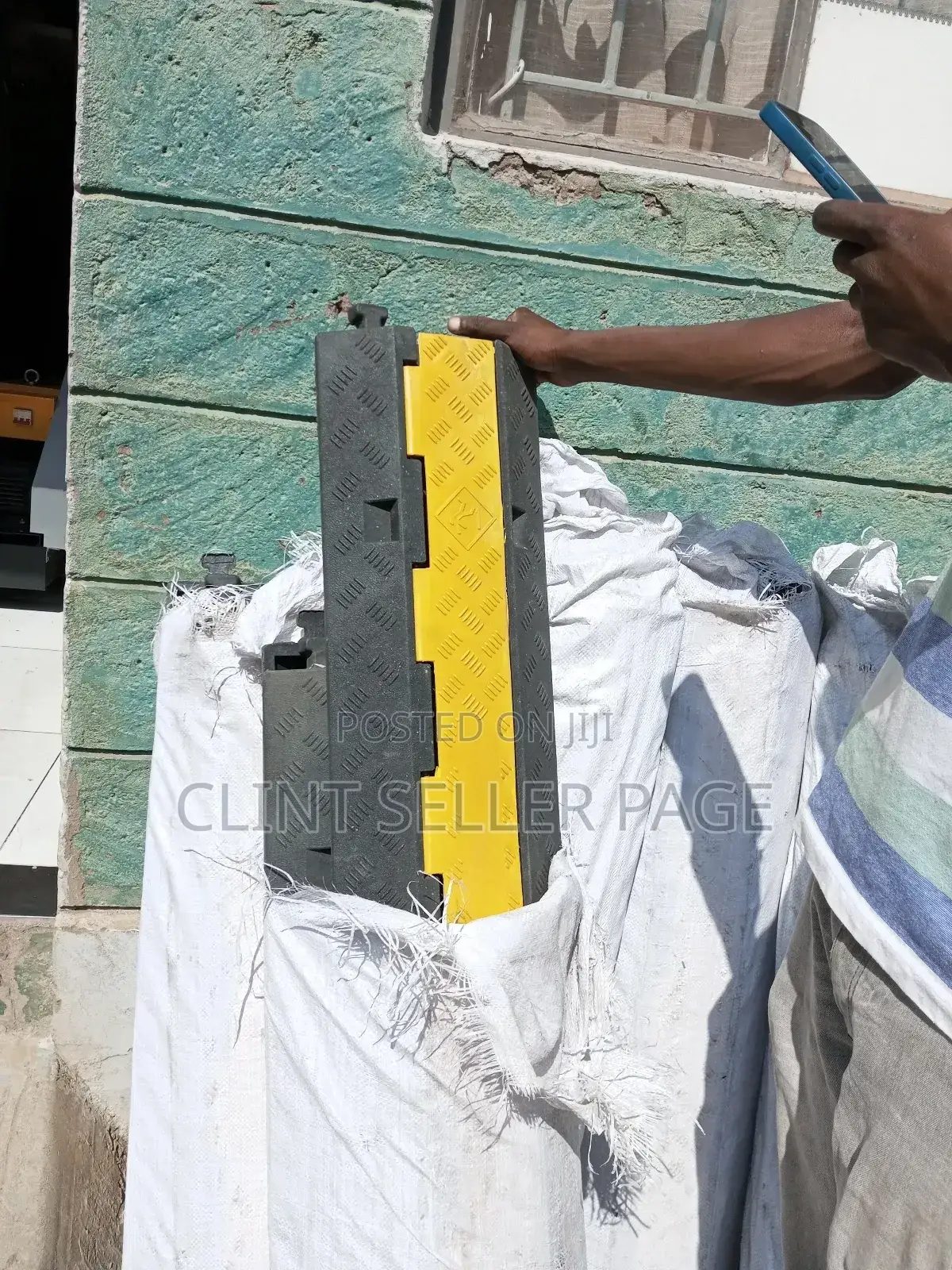 Two Channel Rubber Cable Protector/ Dura Flex.