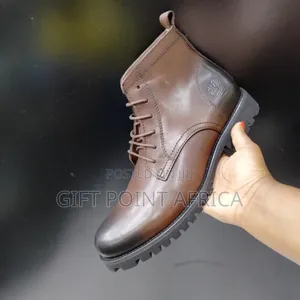 Coffee Brown Timberland Leather Boots for Men