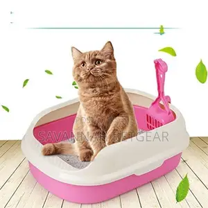 Cat Litter Box + Litter Scoop Open Design (Medium Size)