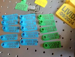 Laser Custom Printed Customized Ear Tags For Sheep/Goats
