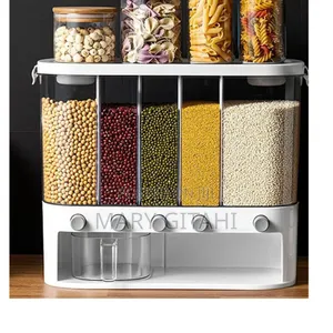 Acrylic Partitioned Rice/Cereal Dispenser ☆