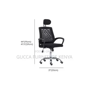 Office Chairs: Ergonomic Mesh Study Headrest Swivel Seat