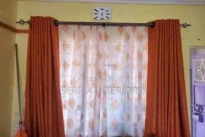 Orange Curtains and Sheers