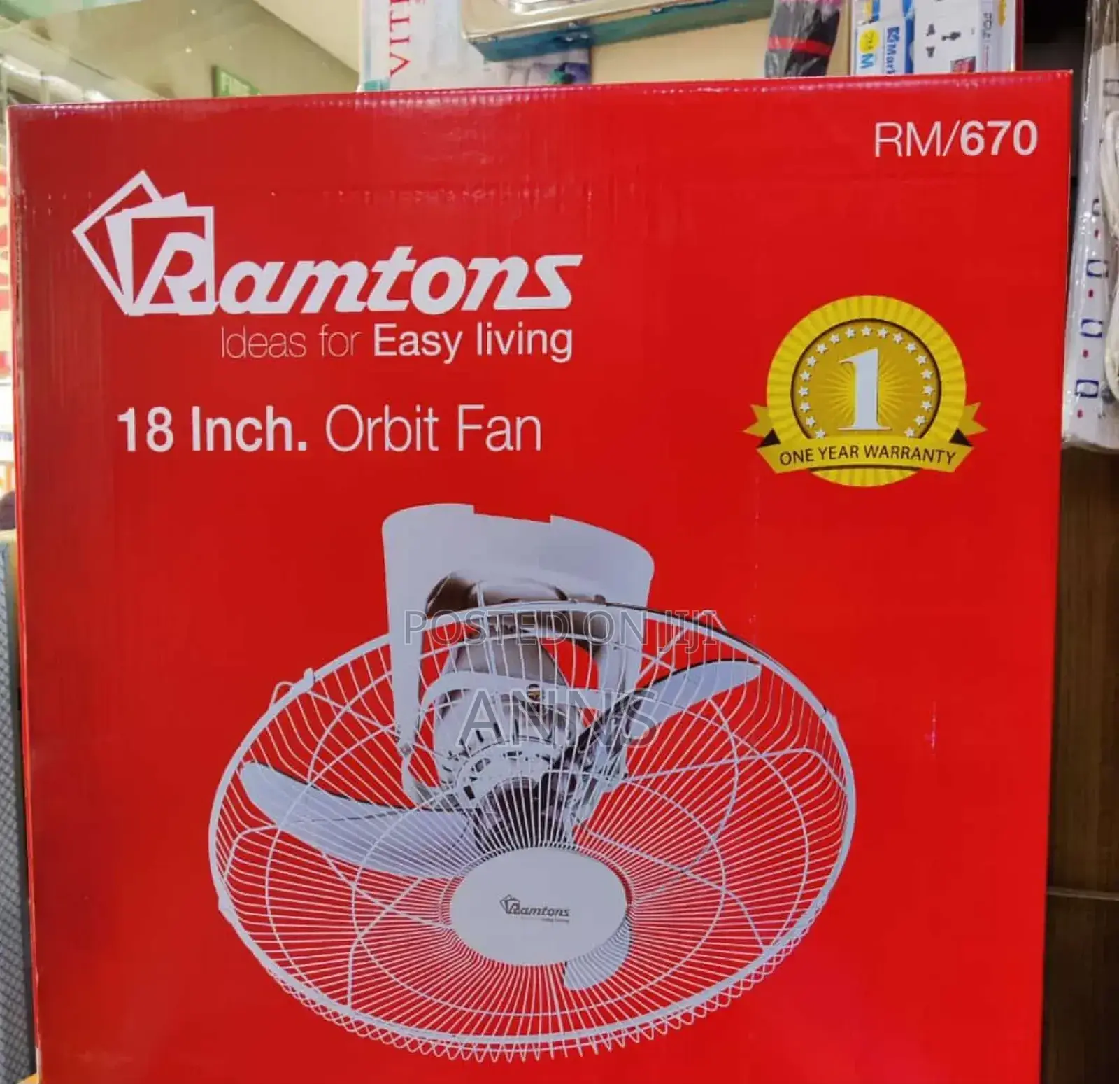 Ramtons Orbit Fan 18 Inch