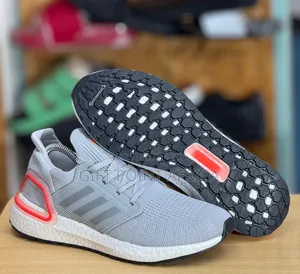 Gray Ultra Boost 20 Sports Sneakers