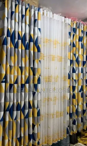 Curtains Grey Yellow Mix Curtains