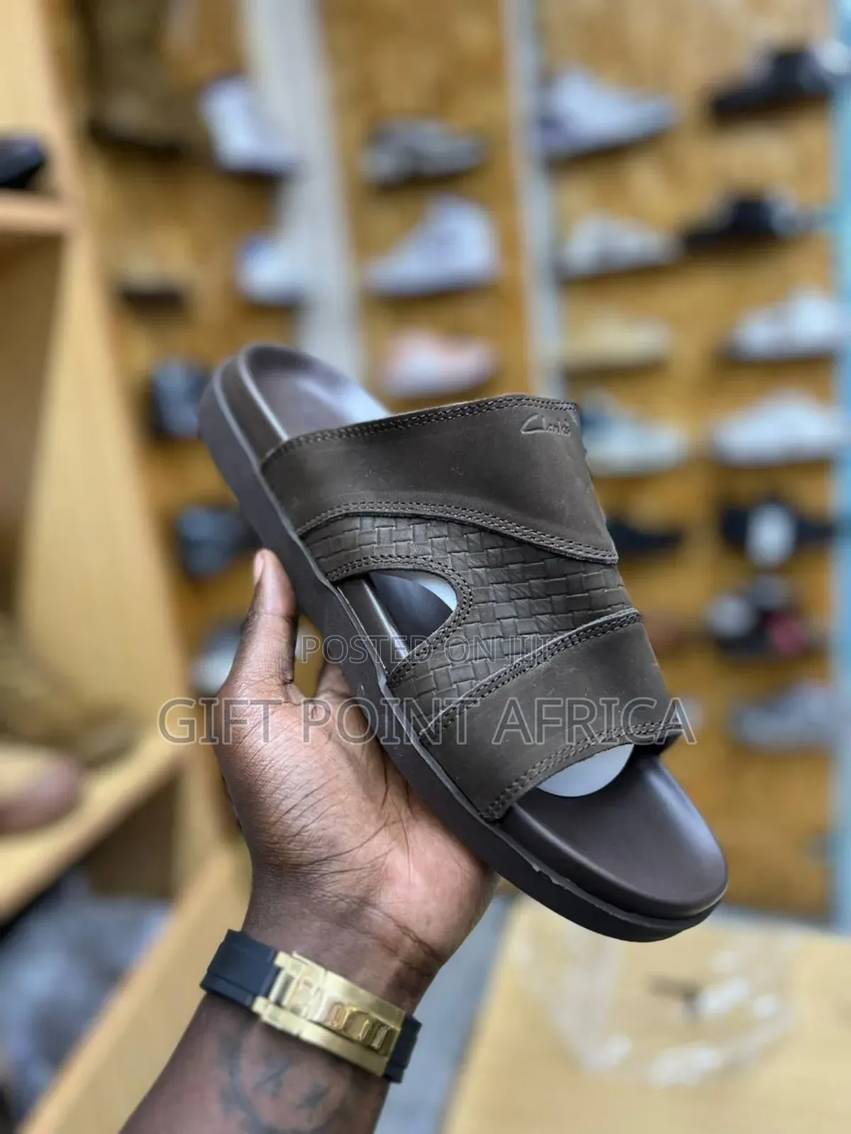 Leather Clarks Open for Men