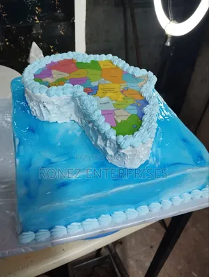 Birthday Cake Africa Themed.1.5 Kg
