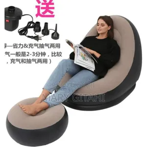 Inflatable Lazy Sofa With Foot Step*