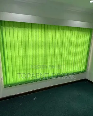 Lime Green Top to Bottom Vertical Office Blinds